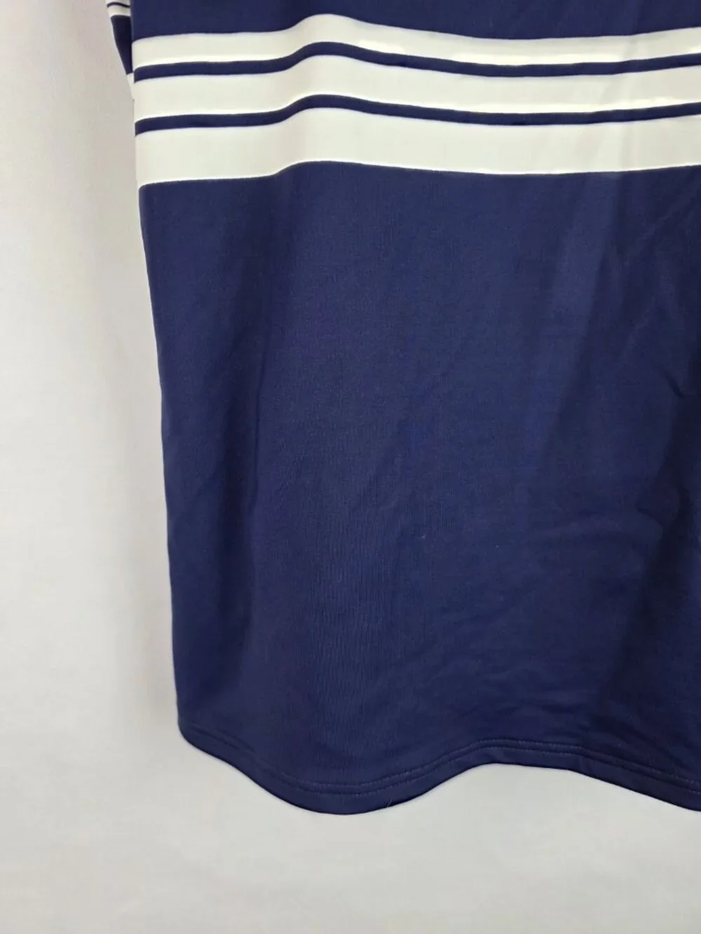 Lands' End Tankini Top Women's Size 2 Blue Striped Swimsuit Swim Underwire Top
